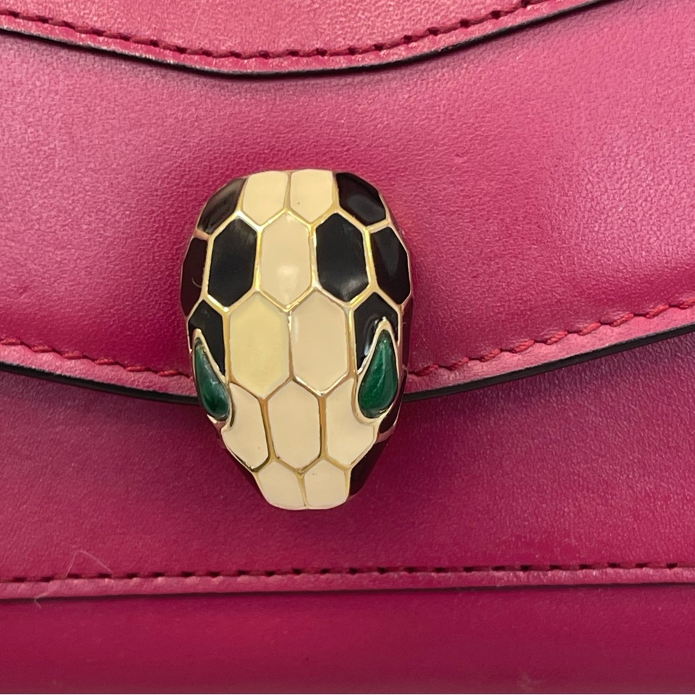 Bvlgari Serpenti Forever Wallet on Chain - Red - Picture 4 of 15